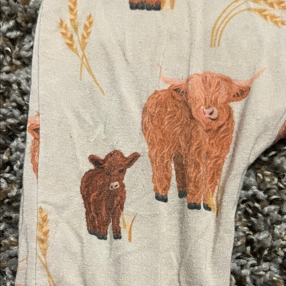 Caden Lane Highland Cow Print Bamboo One Piece - Picture 2 of 6